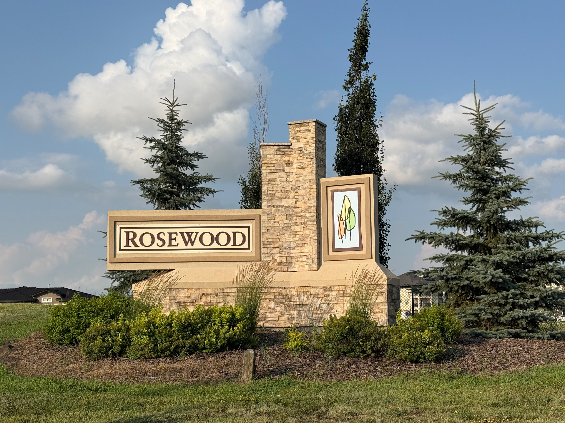 Rosewood neighbourhood sign